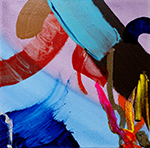 Abstract oil painting by Matti Närekangas, 2024