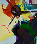 Abstract oil painting by Matti Närekangas, 2024