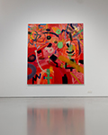 Abstract oil painting by Matti Närekangas, 2024