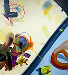 Abstract oil painting by Matti Närekangas, 2025
