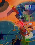Abstract oil painting by Matti Närekangas, 2025