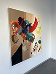 Abstract oil painting by Matti Närekangas, 2025