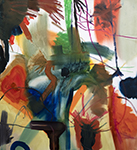 Abstract oil painting by Matti Närekangas, 2023