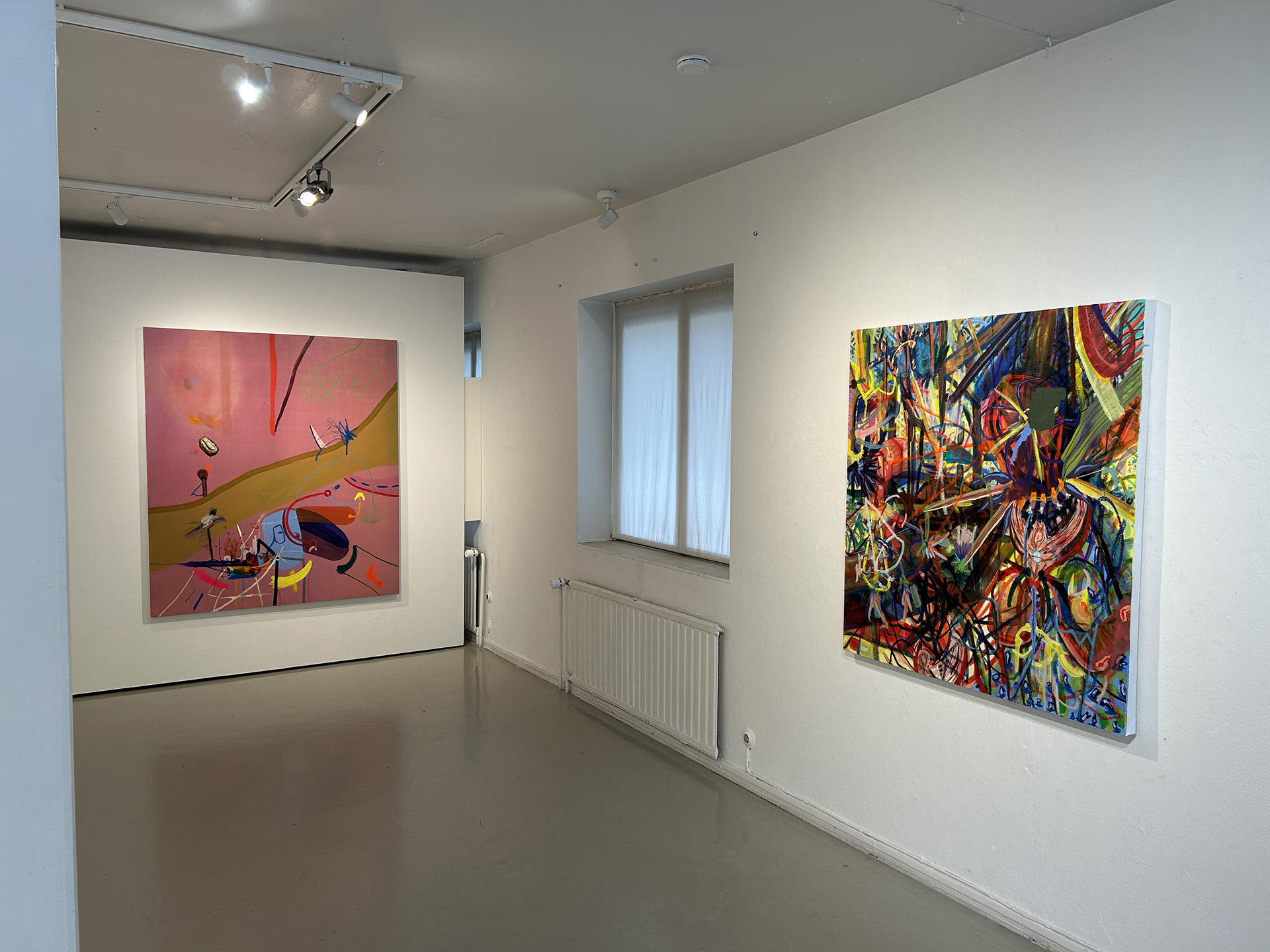 Abstract oil painting by Finnish artist Matti Närekangas, 2026